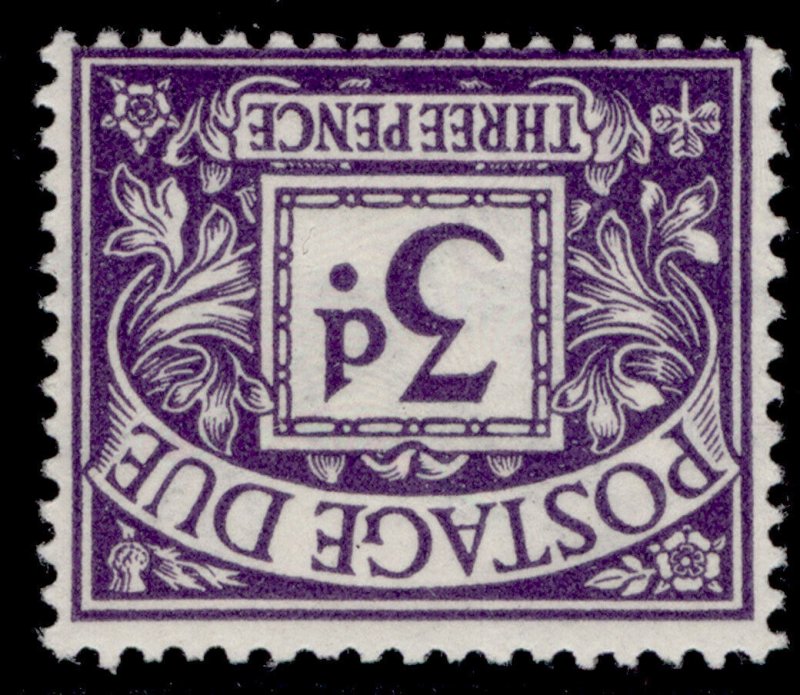 GB GV SG D5Wi, 3d violet WMK INV, NH MINT. Cat £80.