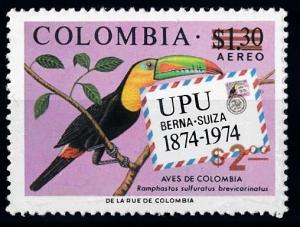 [66353] Colombia 1977 Bird UPU With Overprint MLH