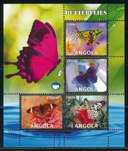 Angola - Colorful Butterflies MNH Sheet (2016)