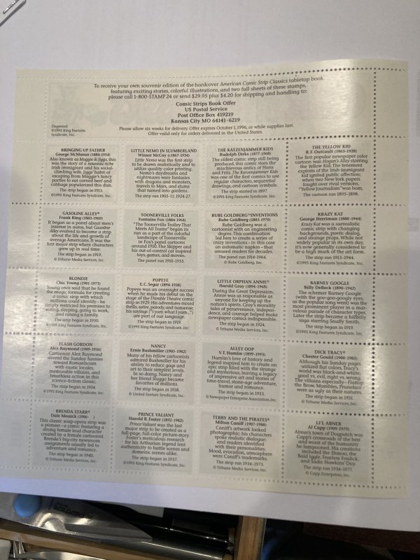 Comic Strip Classics. Scot #3000. MINT NH