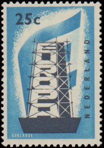 Netherlands #368-369, Complete Set(2), 1956, Europa, Never Hinged