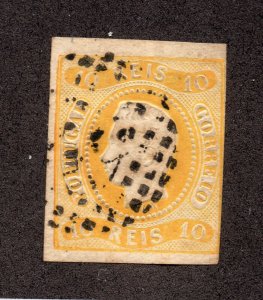 Portugal - Sc# 18 Used / 10R yellow    -     Lot 0821016