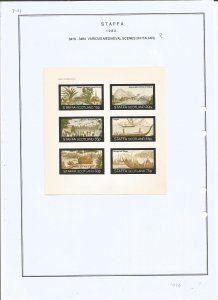 STAFFA - 1982 - Mediaeval Scenes - Sheet - Mint Light Hinged -Private Issue