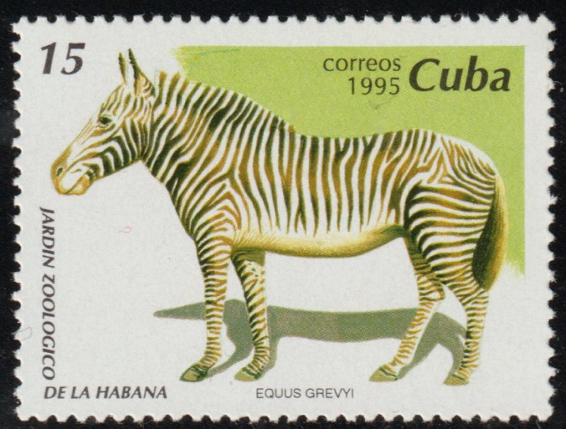 ​1995 Cuba Stamps Sc 3675 Equus grevyi MNH