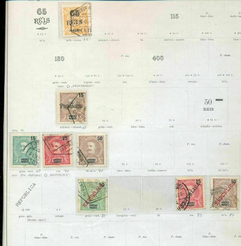 Portugal Cols Guinea Africa Zambezia M&U on Early Pages(Apx 100+Items)Hux 888