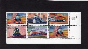 3333-3337 Famous Trains, MNH LR-PB/6