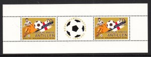 Netherlands Antilles B198a Soccer Souvenir Sheet MNH VF