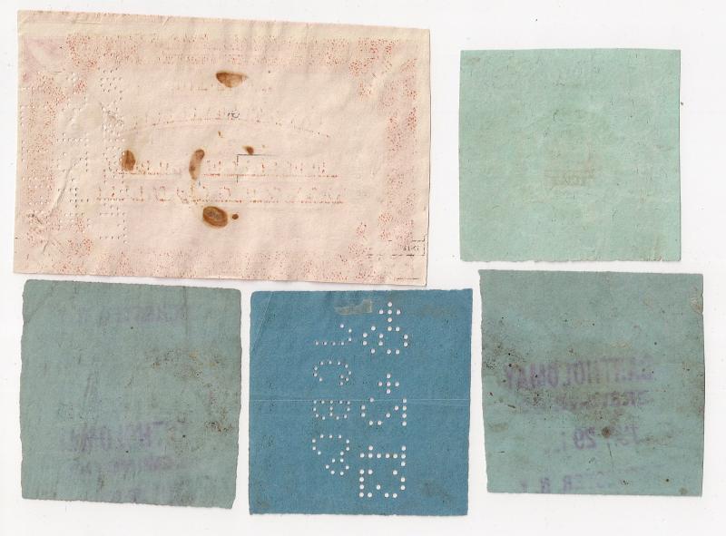 BEER STAMPS: FIVE incl REA32 w handstamped cancel, REA39d x2 AND MORE! NICE LOT.