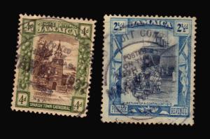 JAMAICA BWI BRITISH COLONY USED STAMPS FRUIT COMPANY SHIP MAIL CANCEL POSTMARKS