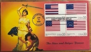 Scott 3403a-d, f-t Historic Flag Set of 20 Heritage Cachet First Day Covers