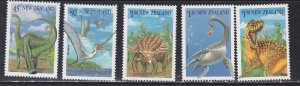 New Zealand # 1180-1184, Dinosaurs, Mint NH, 1/2 Cat