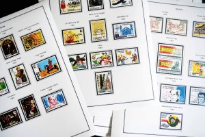 COLOR PRINTED SPAIN 1976-1993 STAMP ALBUM PAGES (101 illustrated pages)