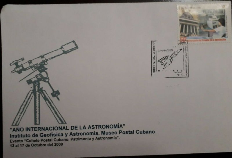 O) 2009 POSTAL ROCKET FLIGHT, GEOPHYSICS AND ASTRONOMY -HERITAGE AND ASTRONOMY -