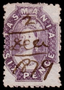 Tasmania Scott 32o (1878) Used H G-F, CV $55.00 C