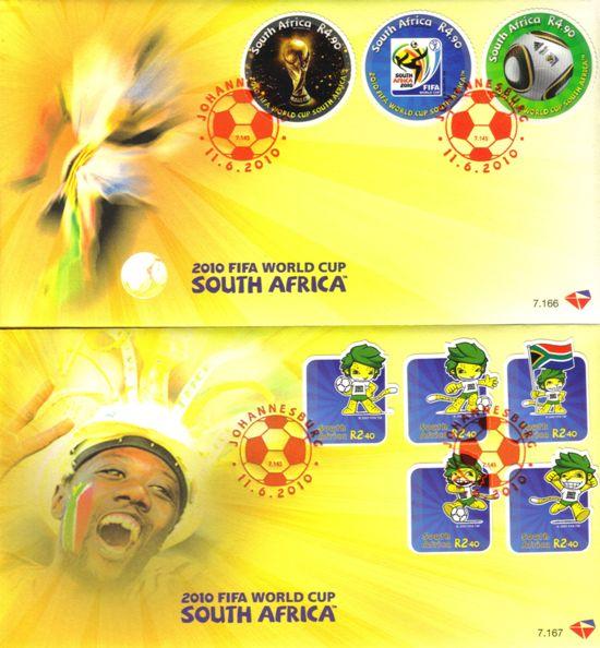 South Africa - 2010 FIFA World Cup FDC Set SG 1781-1786