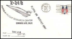 US X-24B Flight Aug 26,1975 Cover