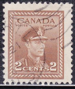 Canada 250 King George VI WWII War 2¢ 1942