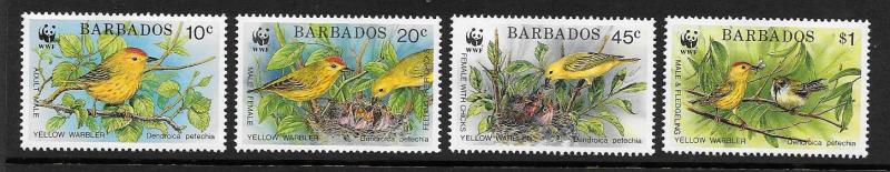 Barbados  Scott #795-798  Mint H  Scott Cv $14.00