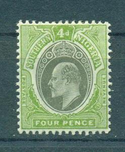 Southern Nigeria sc# 25 mh cat value $16.00