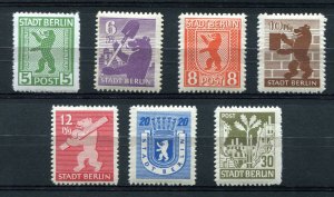 GERMANY SOVIET OCCUPATION BERLIN BRANDENBURG 11N1a-11N7a ROULETTE PERFECT MNH