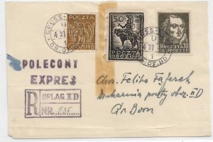 1944 Gross-Born Displaced Person Camp, Cover Front (damaged) (56458)