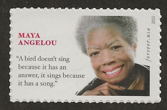 Catalog #4979 Single Stamp Maya Angelou Black Heritage Poet