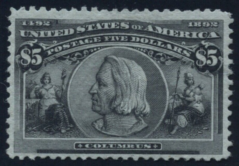 Scott 245 Mint, disturbed OG hinged Fine-Very Fine  TJ 9/1 