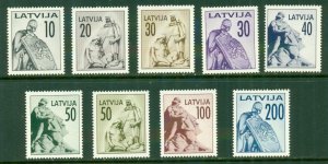 LATVIA 318-26 MNH CV $8.80 BIN $5.00