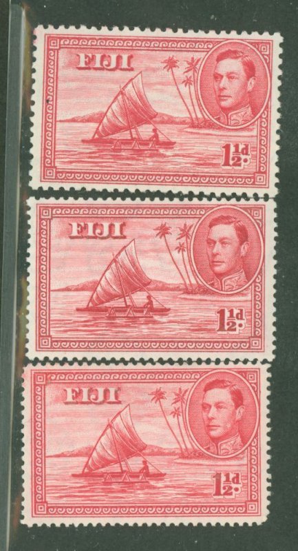 Fiji #132/a/b Unused Multiple