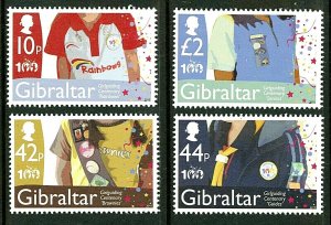 EDSROOM-8087 Gibraltar 1247-50 MNH 2010 Complete Girl Guides CV$13.50