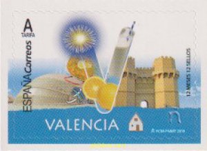 613269 MNH ESPAÑA 2019 12 MESES 12 SELLOS. VALENCIA