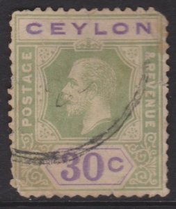 Ceylon Sc#208 Used - rough