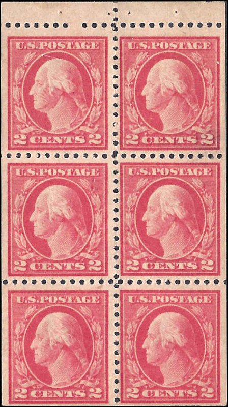 499e Mint,OG,H... Booklet pane... SCV $4.00