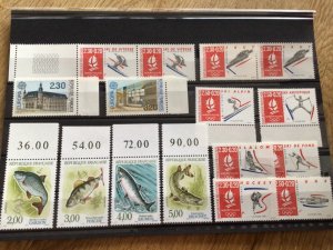 France Circa 1990/92 Winter Sport & Fish  mint never hinged stamps A11894