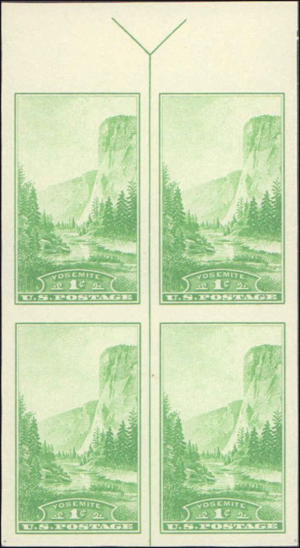 United States #766, Complete Set, Margin Block of 4, Arrow at Top, 1935, Mint...