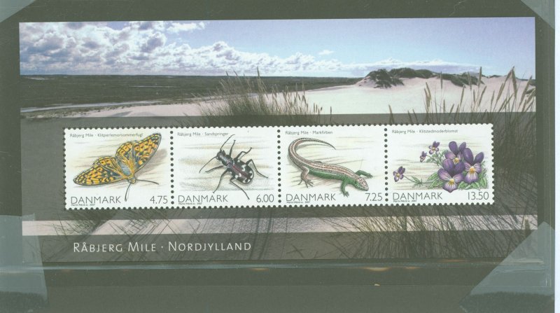 Denmark #1392A  Souvenir Sheet (Fauna) (Flora)