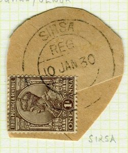 INDIA; POSTMARK fine used cancel on GV issue, Sirsa PIECE