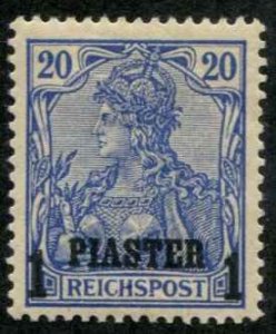 German Offices Turkey SC# 15  1Piaster on 20pf o/p on Germany MH