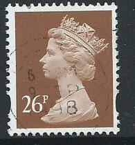 GB Machin 26p QE II  SG Y1691 Very Fine Used