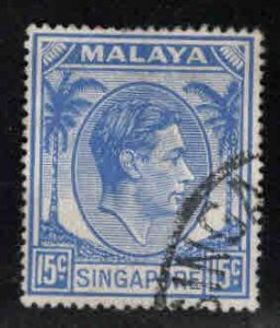 Singapore Scott 11a Used perf 18 stamp