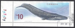 Canada #2405 Used single, whale, issued 2010