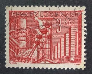 Czechoslovakia 1961 Scott 1047 used- 3k,  Kladno Steel Mills