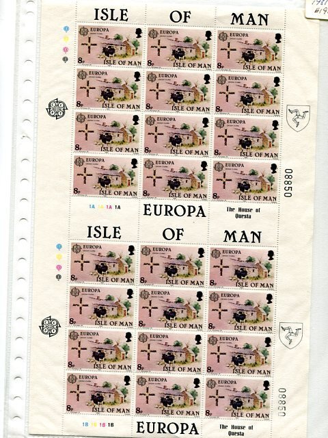 Isle of Man 1981 Europa sheet complete VF NH