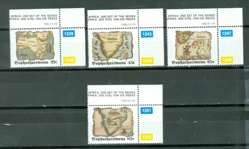 BOPHUTHATSWANA  MAPS #270-273...SET...MNH...$6.80