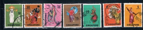 Singapore 86-89;92-3;95 Used Dancers (S0238)