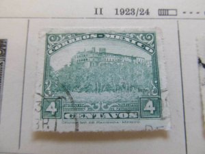 1923 A8P45F54 Mexico 4c Roulette Fine Used Stamp-