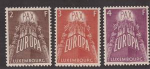 LUXEMBOURG: Scott #329 -331 MNH complete set 329 330 331 Pax