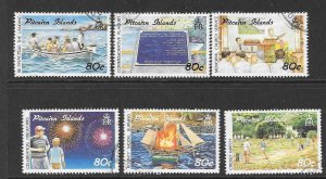 PITCAIRN ISLANDS SG389/94 1990 SETTLEMENTS FINE USED