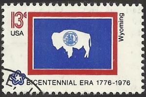 # 1676 USED STATE FLAG WYOMING