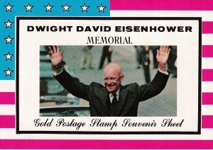 1970 Manama - Eisenhower/Kennedy Memorial - Gold Foil SHEET - Mi-BLOCK 54 - MNH